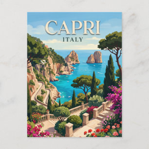 Gärten von Augusto Capri Italien Postkarte