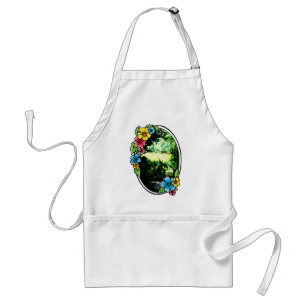 Garten von Eden mit farbenfrohen Rahmen Schürze