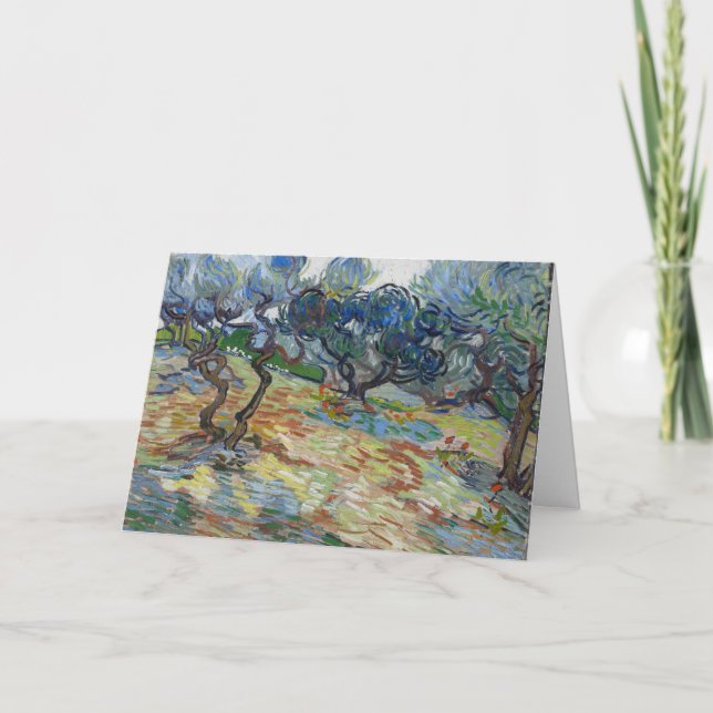 Garten von Gethsemane, Monte Olives von van Gogh Karte (Vorderseite)