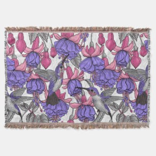 Garten von Hummingvogel, melrose und rosa Decke