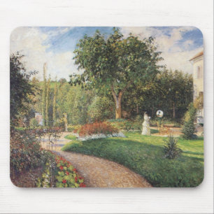 Garten von Les Mathurins in Pontoise von Pissarro Mousepad