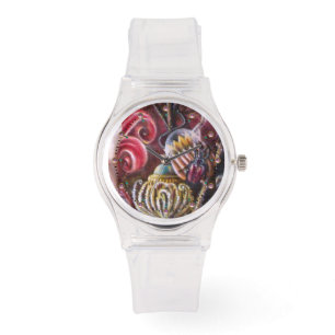 GARTEN VON MELISSA / Zauberhafte Blume mit Karab Armbanduhr