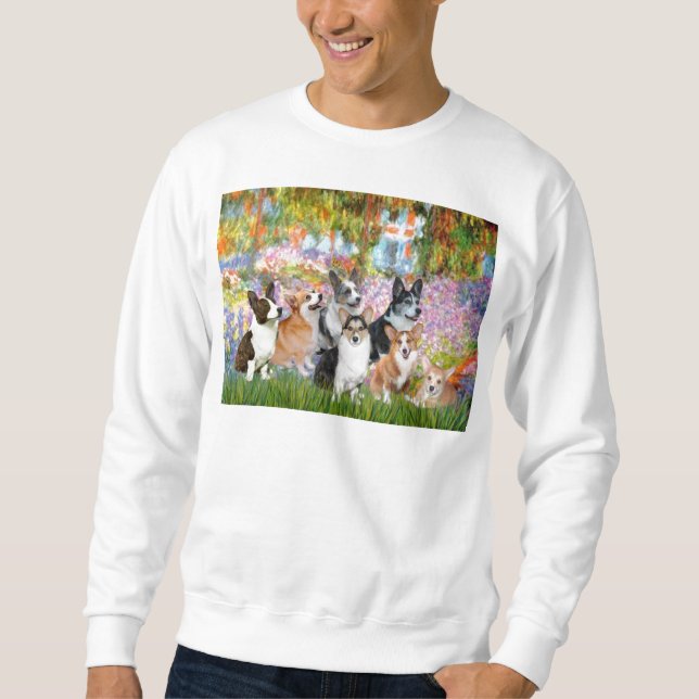 Garten - Walisische Korgien (sieben) Sweatshirt (Vorderseite)