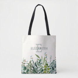 Garten - Wasserfarben Botanische Blätter Personali Tasche