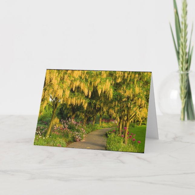 Garten-Weg-Gruß-Karte Karte (Vorderseite)
