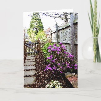 Garten-Weg im Frühjahr Karte
