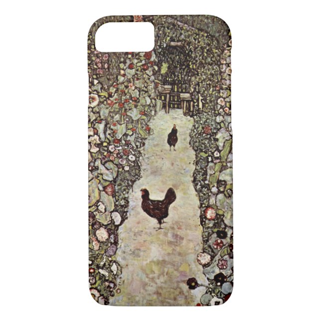 Garten-Weg mit Hühner ~ Gustav Klimt Case-Mate iPhone Hülle (Rückseite)