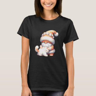 Garten-Zwerg-Grafik für Katzenliebhaberinnen, die T-Shirt