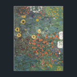 Gartenanlage Gustav Klimt mit Sonnenblumen Postkarte<br><div class="desc">Ein Garten mit Sonnenblumen,  wie von Gustav Klimt gemalt.</div>