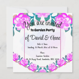 Gartenanlage Party Einladung
