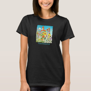 Gartenarbeit 4\Amsterdam Garten Blumen Floral Frau T-Shirt
