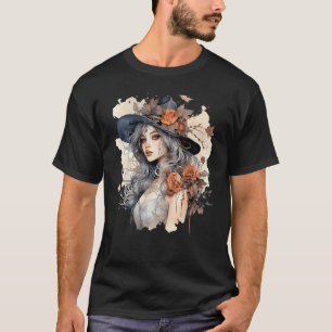 Gartenarbeit 4\Blumenhexen-Mädchen Blumige Hexe Ga T-Shirt