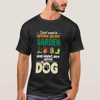 Gartenarbeit 4\Garten Hund Gärtner Haustier Hund L T-Shirt