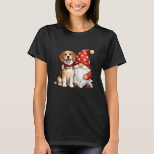 Gartenarbeit 4\Gartenzwerg mit süßem Beagle-Hundem T-Shirt