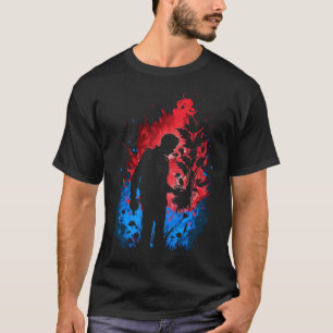 Gartenarbeit 4\Gärtner Landschaftsgärtner Flammen T-Shirt