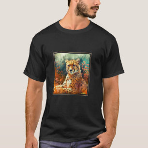 Gartenarbeit 4\Gepard Garten Blumen Malerei Hausti T-Shirt