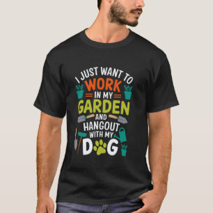 Gartenarbeit 4\Hundefreund Botanik-Fan-Ausrüstung T-Shirt