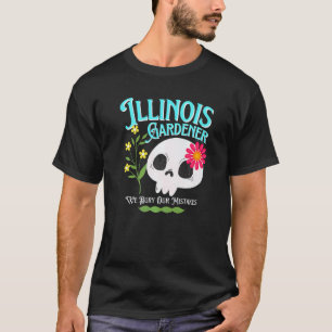 Gartenarbeit 4\Illinois Il Staat Rebellischer Gärt T-Shirt