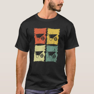 Gartenarbeit 4\Männer Schubkarre Gärtner Retro Gra T-Shirt