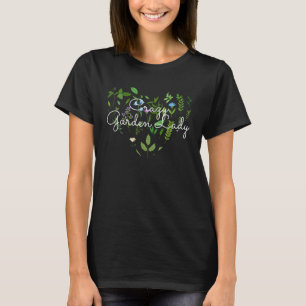 Gartenarbeit 4\Verrückte Gartendame Gärtnerin Blum T-Shirt