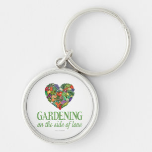 Gartenarbeit auf der Seite der Liebe Schlüsselanhänger