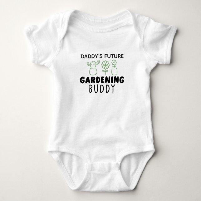 Gartenarbeit Baby Daddy's Future Garening Buddy Strampler (Vorderseite)