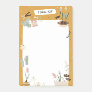 Gartenarbeit für Checklist Post It Notes Post-it Klebezettel