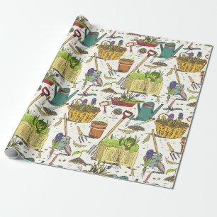Gartenarbeit Geschenkpapier
