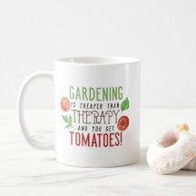 Gartenarbeit ist besser als Therapie-Typografie