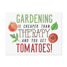 Gartenarbeit ist besser als Therapie-Typografie