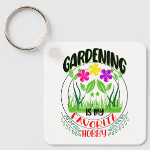 Gartenarbeit ist mein Lieblingshobby, Garten Lover Schlüsselanhänger