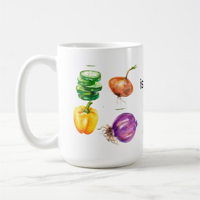 Gartenarbeit ist mein Therapiegemüse zum Bewässern Kaffeetasse (Links)