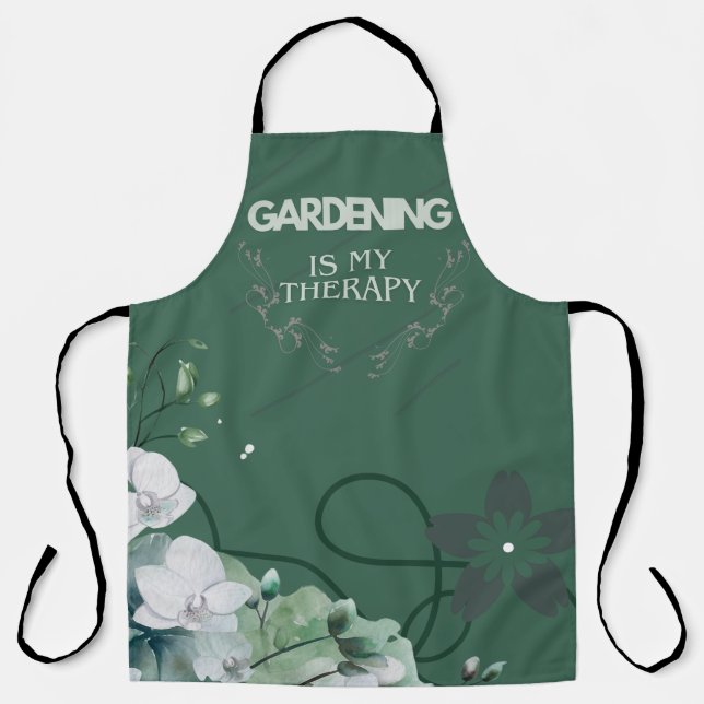 Gartenarbeit ist meine therapeutische Schürze (Vorderseite)