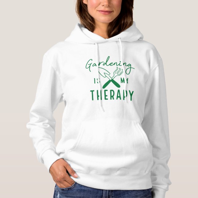 Gartenarbeit ist meine Therapie Hoodie (Vorderseite)
