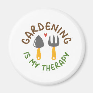 Gartenarbeit ist meine Therapie Magnet