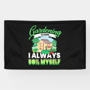 Gartenarbeit ist schwer banner