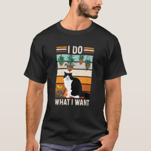 Gartenarbeit je ich tue, was ich Uxedo Cat Design  T-Shirt