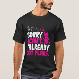 Gartenarbeit Katzenliebhaber Gärtner Garten Pflanz T-Shirt
