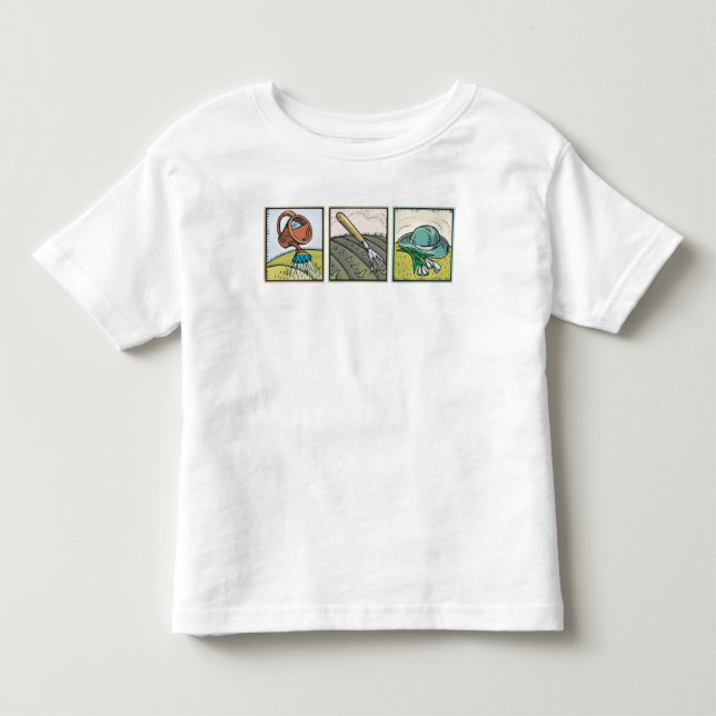 Gartenarbeit Kleinkind T-shirt (Vorderseite)
