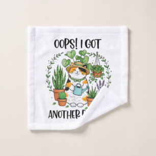 Gartenarbeit Pflanzen Katze Hoppla, ich habe noch Waschlappen