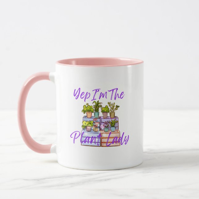 Gartenarbeit "Pflanzenlady" Kaffeetasse  (Links)