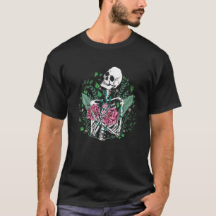Gartenarbeit Schädel Pflanzen Kaktus T-Shirt