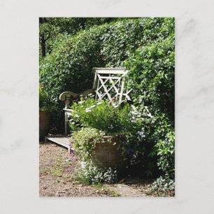 Gartenbank Postkarte