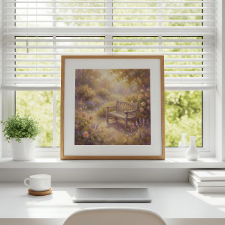 Gartenbank Wandkunst Poster