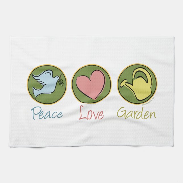 Gartenbau der Liebe Handtuch (Horizontal)