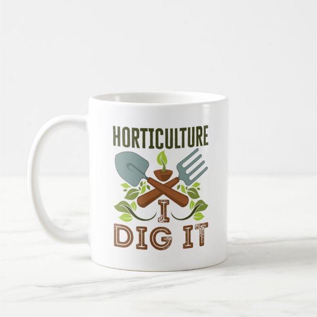 Gartenbau I Dig It Kaffeetasse (Links)