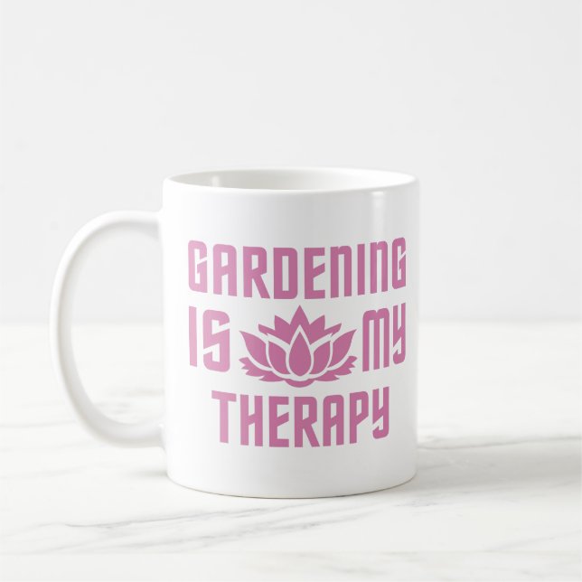 Gartenbau kundenspezifischer monogramm Tasse (Links)