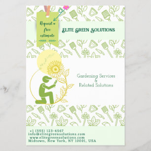 Gartenbau & Landschaftsgestaltung - Unternehmenska Flyer