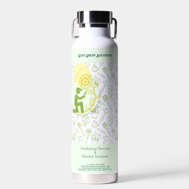 Gartenbau & Landschaftsgestaltung - Unternehmenska Trinkflasche (Vorne)