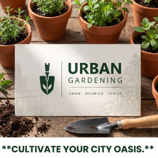 Gartenbau Pflanzen Gärtner Grün Geschäft Visitenkarte